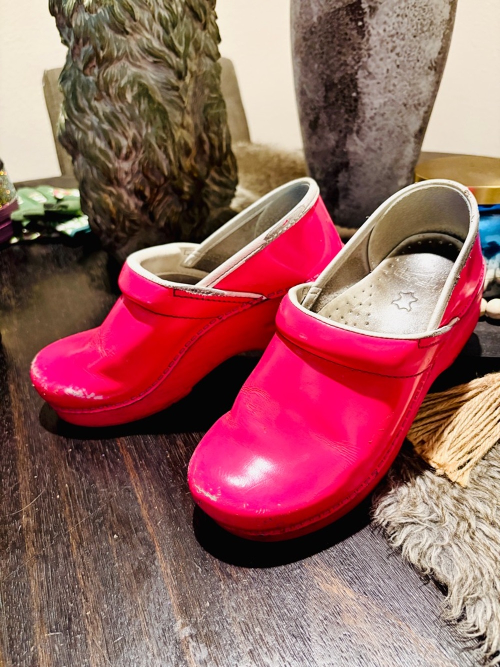 DANSKO HOT Pink Slip-On Clogs